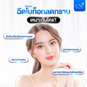 ฉีดโบท็อกลดกราม เหมาะกับใคร